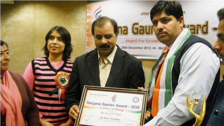 Haryana Gaurav Award 2013: Honouring Mr. Surender Seh
